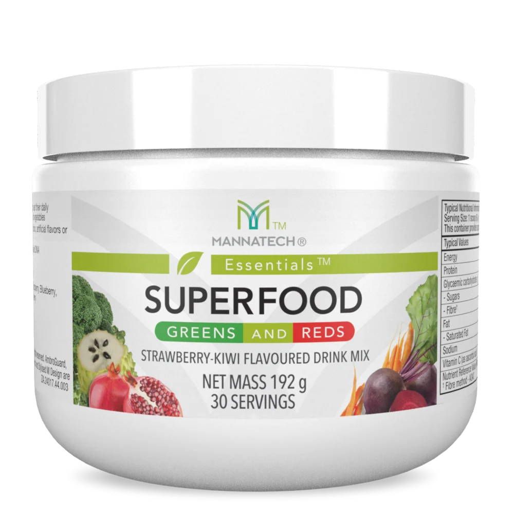 Superfood Greens and Reds by Mannatech, product pack