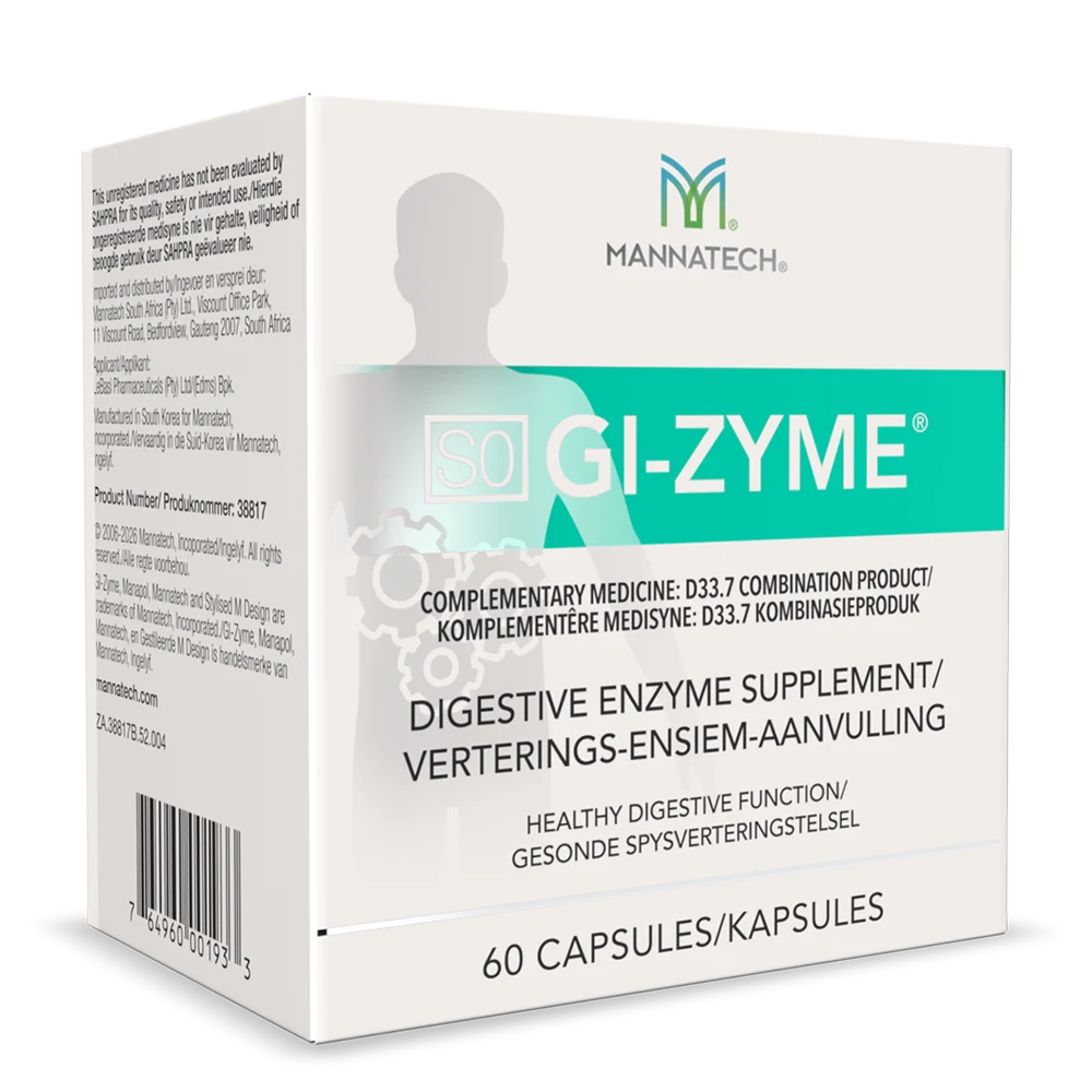 GI-Zyme® Capsules by Mannatech, product pack