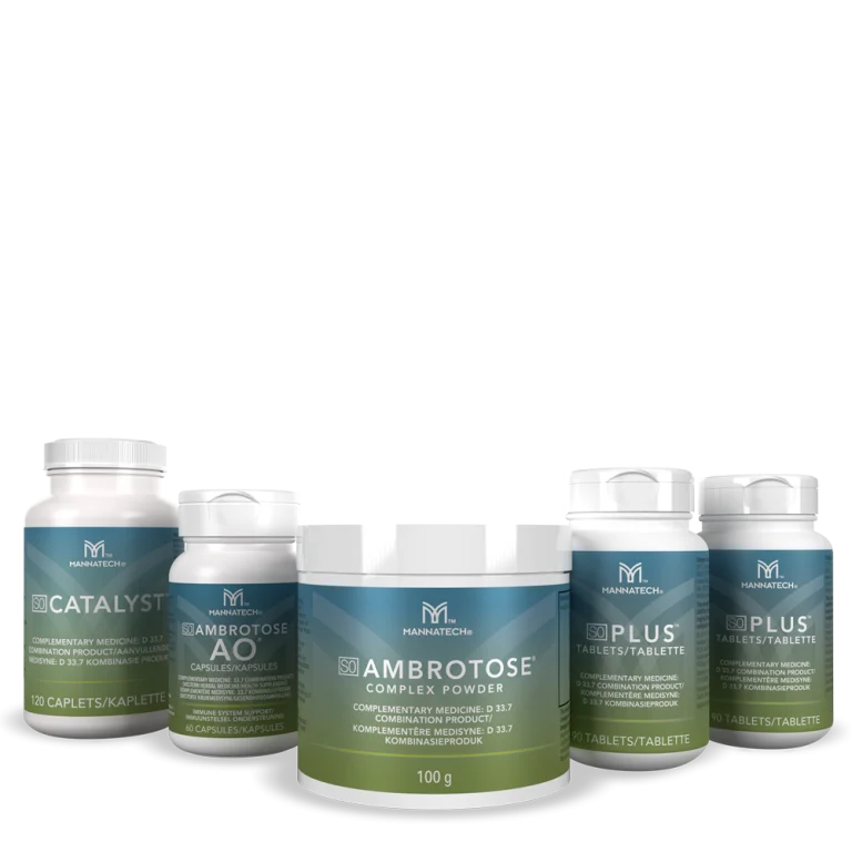 Ambrotose® Complex & Optimum Support by Mannatech, product pack
